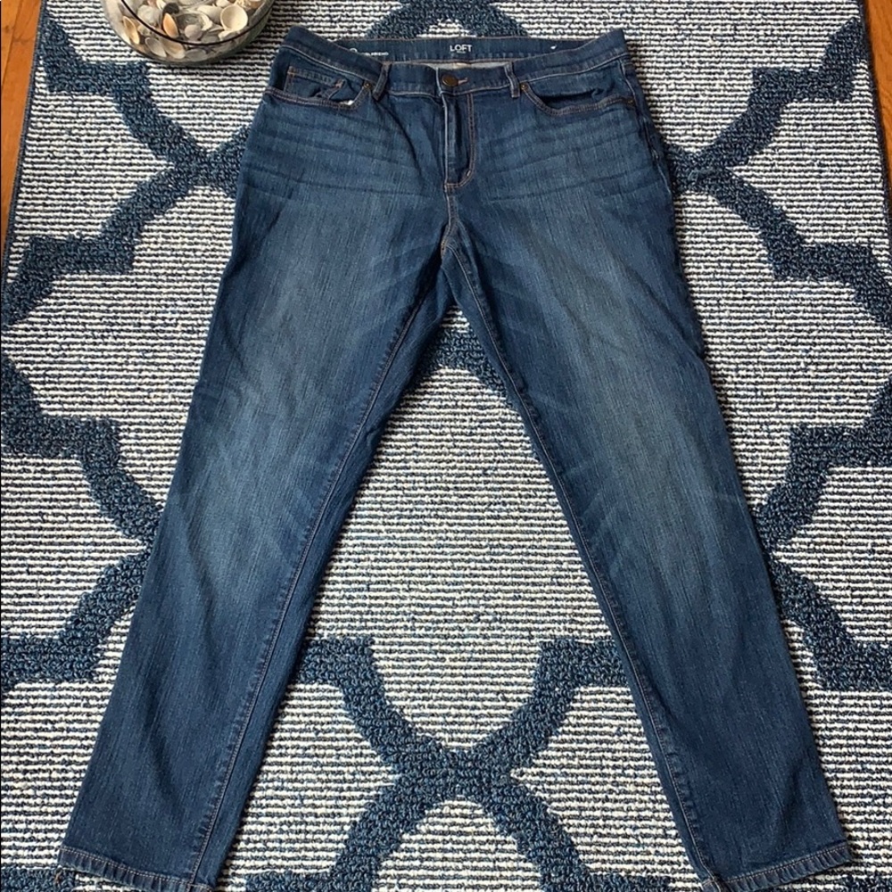 LOFT outlet denim jeans . Girlfriend size 8